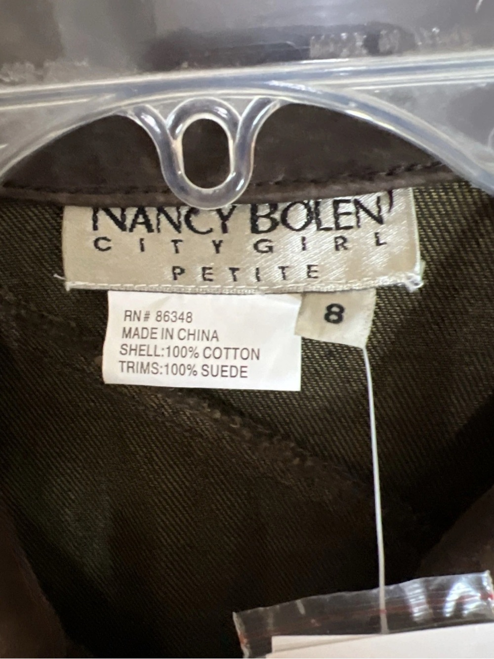 New Nancy Bolan City Girl Suede Jean Western Jacket Petite - Picture 4 of 6